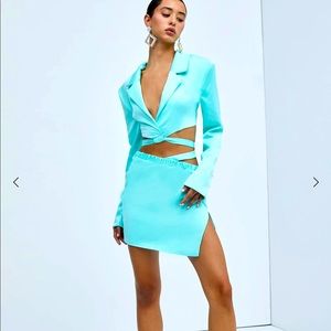 Full Dress Set in Blue color For Love and Lemons XS